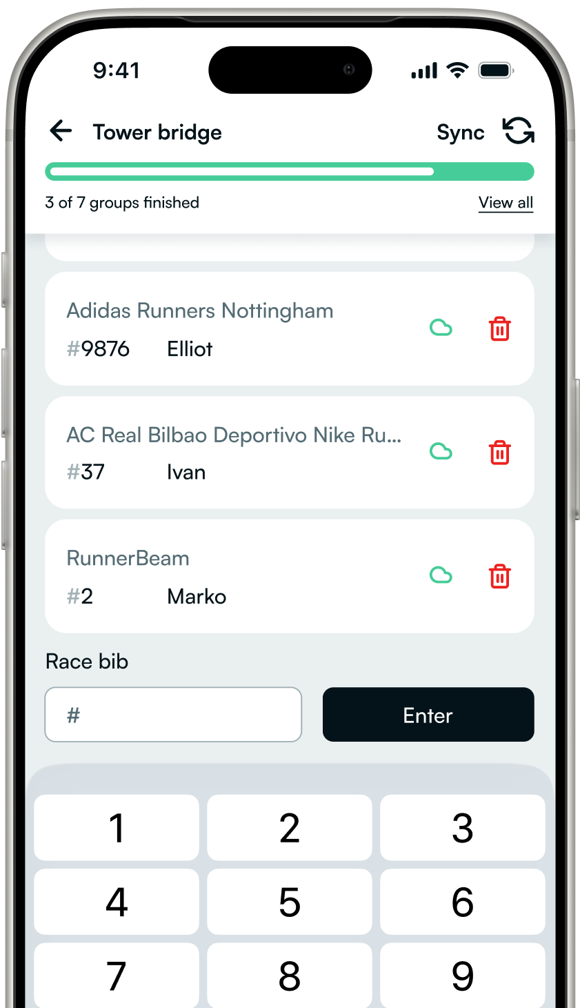 iPhone mockup of the marshal companion app