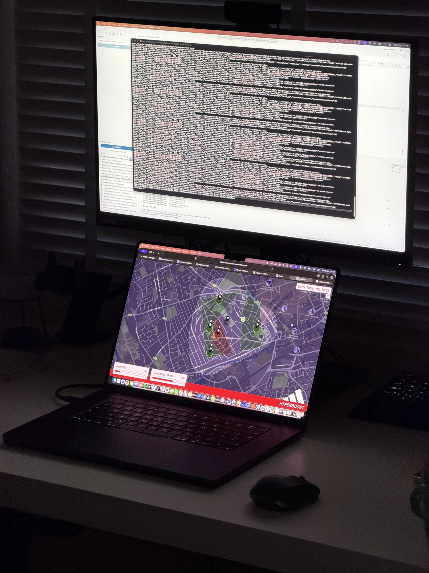 RunnerBeam engineer building the Hyperboost territory map